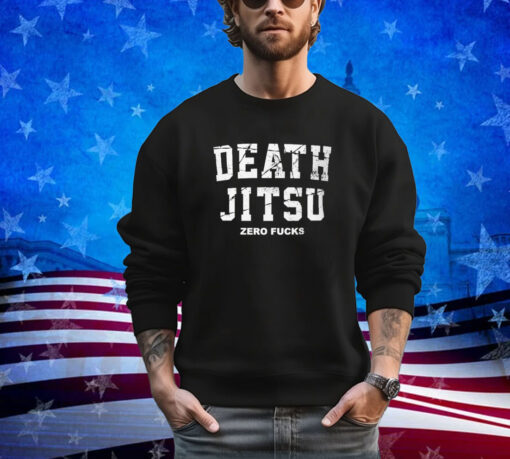 Official Death Jitsu Zero Fucks Iwgp World Heavyweight shirt