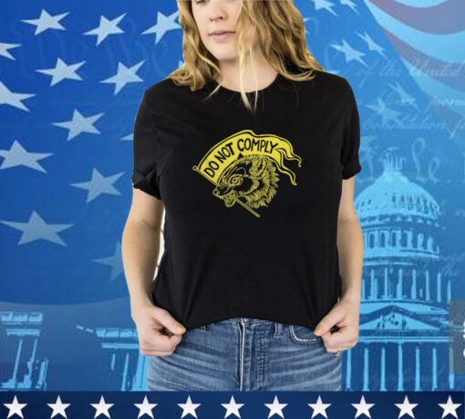 Official Do Not Comply Wolf And Flag shirt