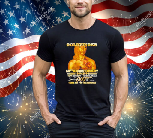 Official Goldfinger 60th Anniversary 1964-2024 Thank You For The Memories Shirt