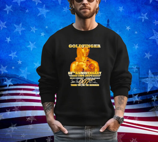 Official Goldfinger 60th Anniversary 1964-2024 Thank You For The Memories Shirt