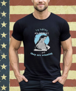 Official I’m Fighting My Demons And They Are Winning Penguin Shirt