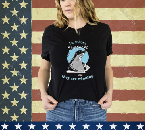 Official I’m Fighting My Demons And They Are Winning Penguin Shirt