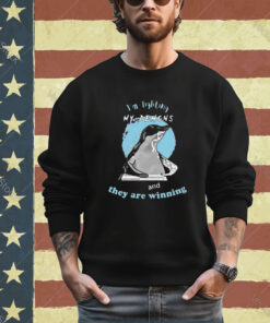 Official I’m Fighting My Demons And They Are Winning Penguin Shirt