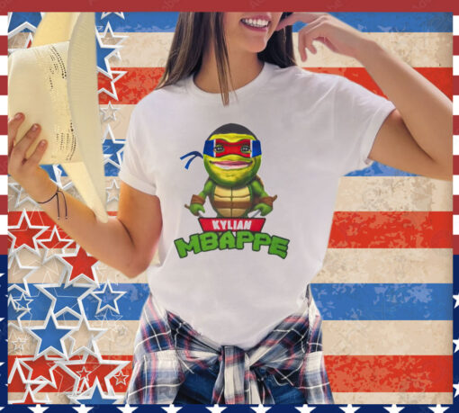 Official Kylian Mbappe ninja turtles shirt