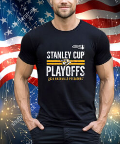Official Nashville Predators 2024 Stanley Cup Playoffs Crossbar Tri-blend Shirt