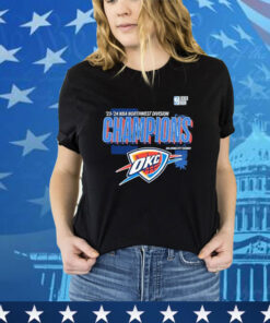 Official Oklahoma City Thunder 2024 Northwest Division Champions Locker Room Shirt