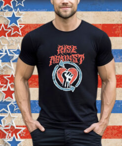 Official Rise Against Chalk Heartfist Shirt