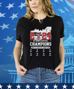 Official Sec Women’s Basketball Champions South Carolina Gamecock City Of Champion Championship Years shirt