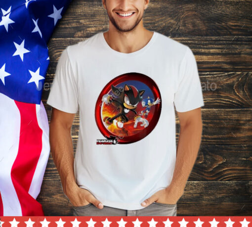 Official Sonic The Hedgehog Fearless Year Of Shadow Key Art Shirt