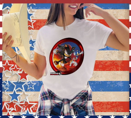 Official Sonic The Hedgehog Fearless Year Of Shadow Key Art Shirt