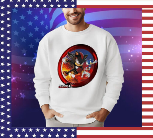 Official Sonic The Hedgehog Fearless Year Of Shadow Key Art Shirt