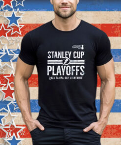 Official Tampa Bay Lightning 2024 Stanley Cup Playoffs Crossbar Tri-blend Shirt