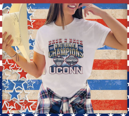 Official Uconn Mbb 2024 National Champions Back To Back Banners shirt