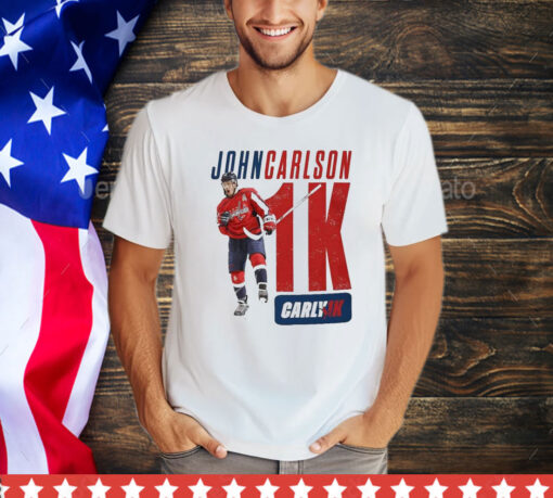 Official Washington Capitals John Carlson’s 1,000-game Carly1k shirt