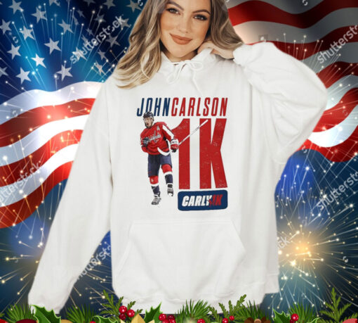 Official Washington Capitals John Carlson’s 1,000-game Carly1k shirt