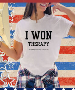 Official l I Won Therapy Champion Of Hearing Sorry I Can’t Help You Shirt