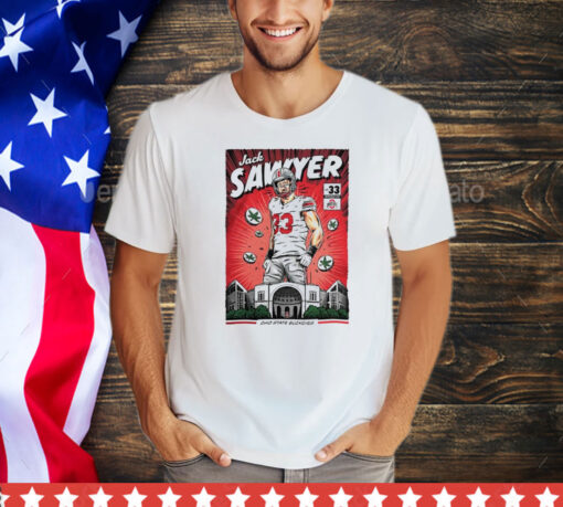 Ohio State Buckeyes #33 Jack Sawyer NIL Comic shirt