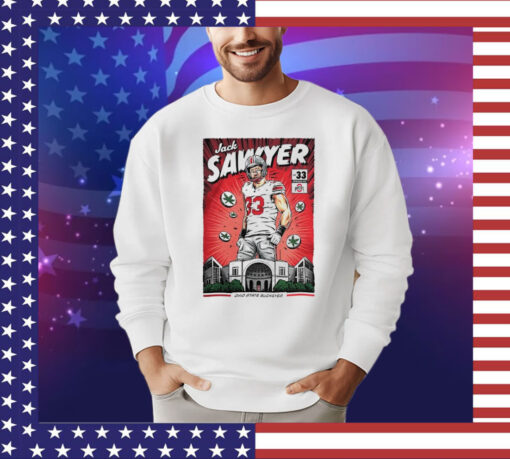 Ohio State Buckeyes #33 Jack Sawyer NIL Comic shirt