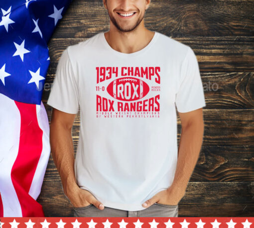 Rox Rangers Football 1934 Champs shirt