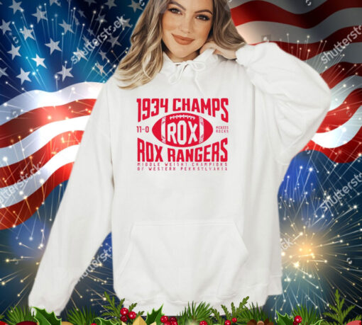 Rox Rangers Football 1934 Champs shirt