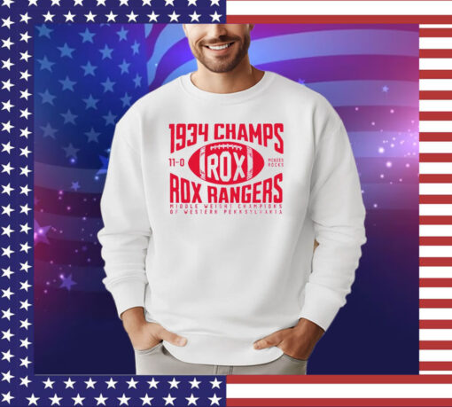 Rox Rangers Football 1934 Champs shirt