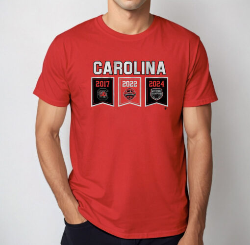 SOUTH CAROLINA WOMEN'S BASKETBALL: 2024 CHAMPIONSHIP BANNERS shirt