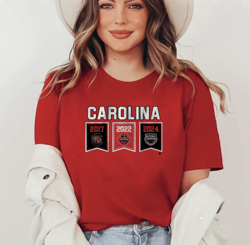 SOUTH CAROLINA WOMEN'S BASKETBALL: 2024 CHAMPIONSHIP BANNERS shirt