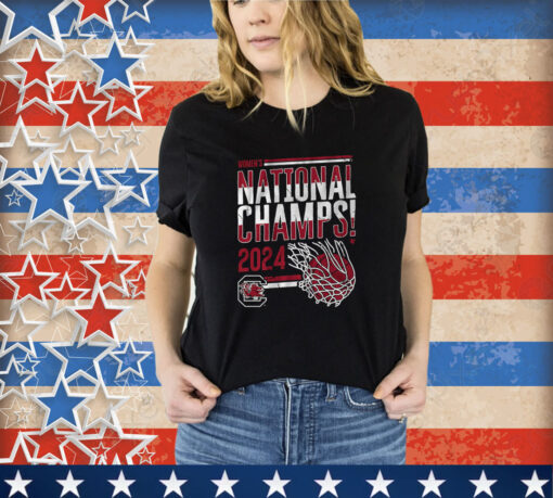 SOUTH CAROLINA WOMEN'S BASKETBALL: 2024 NATIONAL CHAMPIONS SWISH shirt