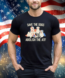 Save the dogs abolish the atf USA flag shirt