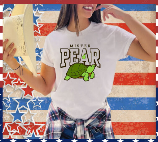 Turtle mister pear varsity shirt