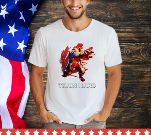 Zangief Street Fighter train hard shirt