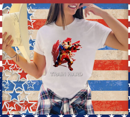 Zangief Street Fighter train hard shirt