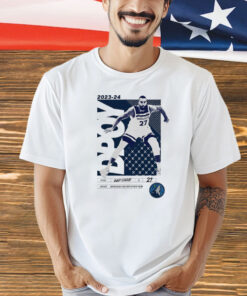 Rudy Gobert Minnesota Timberwolves 2024 NBA Defensive Player of the Year Layup Package t-shirt