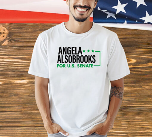 Candidly Tiff Wearing Angela Alsobrooks For U.S Senate t-shirt