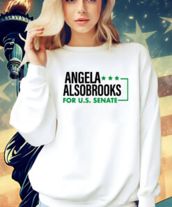 Candidly Tiff Wearing Angela Alsobrooks For U.S Senate t-shirt