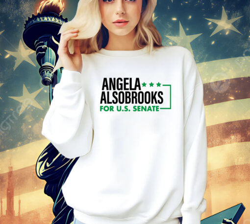 Candidly Tiff Wearing Angela Alsobrooks For U.S Senate t-shirt