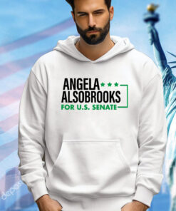 Candidly Tiff Wearing Angela Alsobrooks For U.S Senate t-shirt