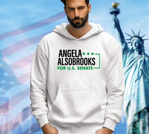 Candidly Tiff Wearing Angela Alsobrooks For U.S Senate t-shirt