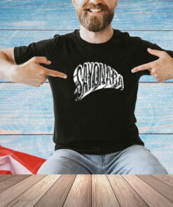 Alvaro Diaz Sayonara Metallic Logo Shirt, Hoodie, Sweater, Long Sleeve And Tank Top-Unisex T-Shirt