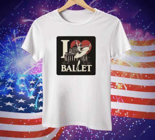Artelize I Love Ballet Tee Shirt