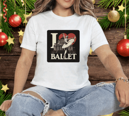 Artelize I Love Ballet Tee Shirt