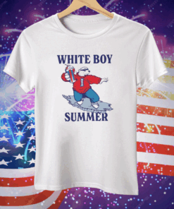 Bear White Boy Summer Tee Shirt
