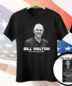 Bill Walton 1952-2024 Thank You For The Memories Print 2 Sided Tee Shirt