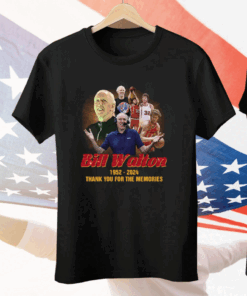 Bill Walton 1952 2024 Thank You For The Memories Tee Shirt