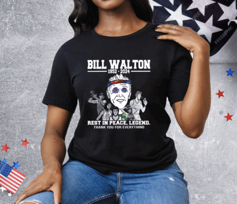 Bill Walton Rest In Peace Legend Thank You For Everything Ladies Boyfriend Tee Shirt