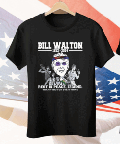 Bill Walton Rest In Peace Legend Thank You For Everything Ladies Boyfriend Tee Shirt