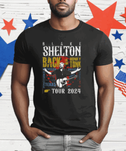 Blake Shelton Back To The Honky Tonk Tour 2024 T-Shirt