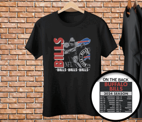 Buffalo Bills Schedule 2024 Tee Shirt