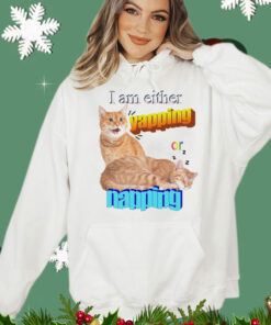 Cat I am either yapping or napping T-Shirt