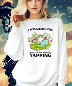 Cat I was mysterious when i should have been yapping Shirt